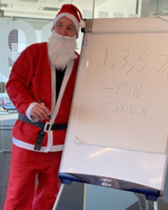 Christmas 21 Precis -  Peter Marshall Steel Stairs