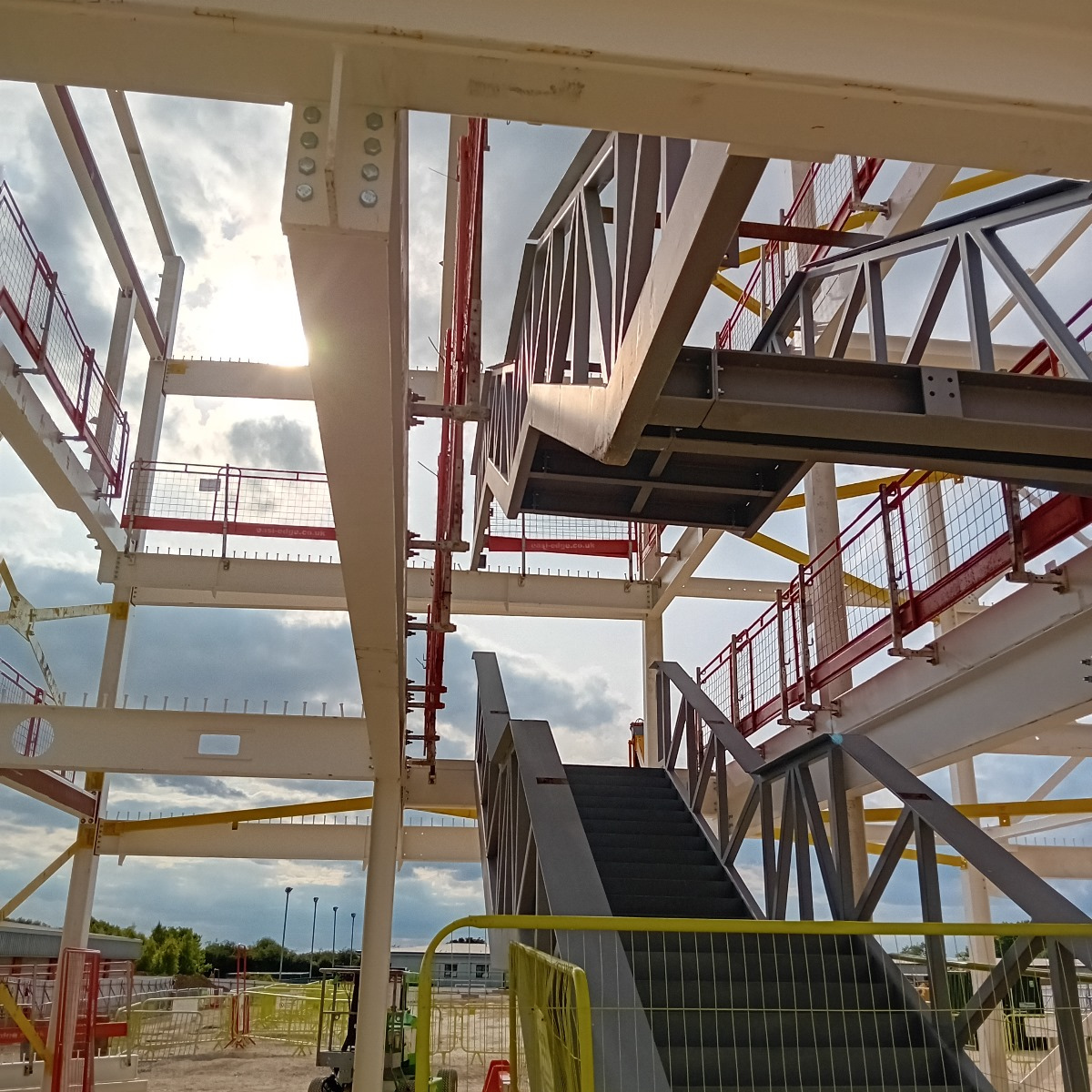 North Lindsey College Campus - steel staircases