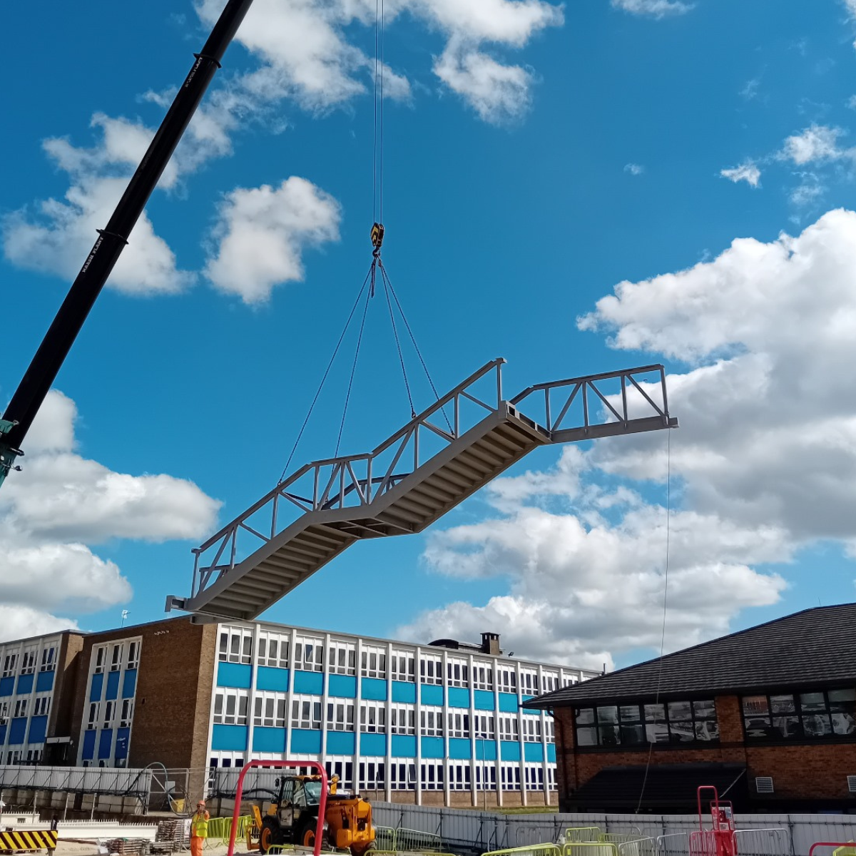 North Lindsey College Scunthorpe - Peter Marshall Steel Stairs