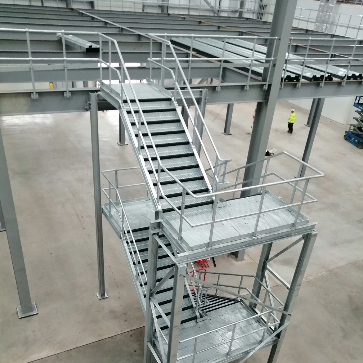 Mezzazzine stairs for East Midlands Gateway