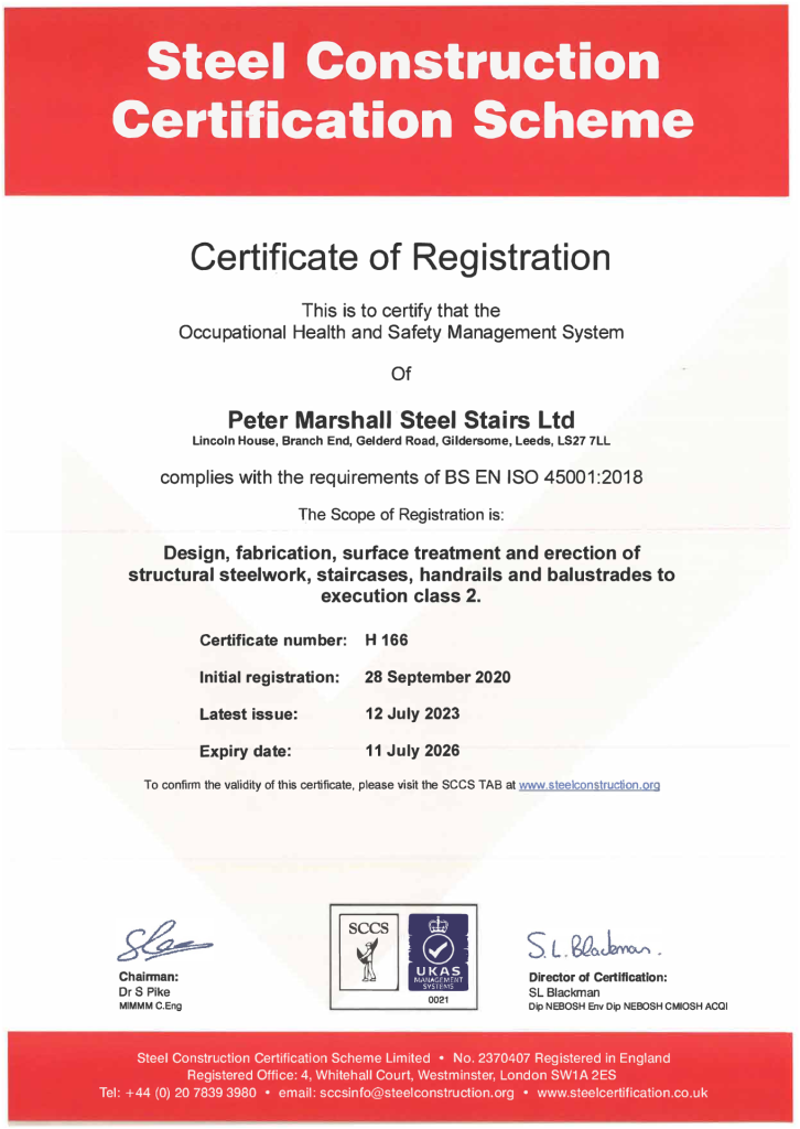 BS EN ISO 45001 – Occupational Health and Safety Management System