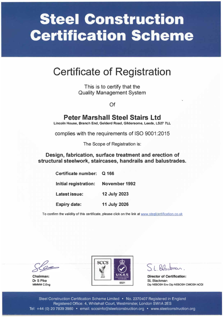 BS EN ISO 9001 – Quality Management System