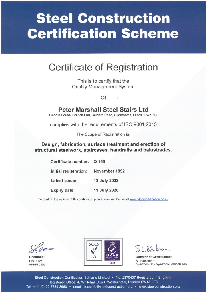 BS EN ISO 3834-2 – Welding Quality Management System