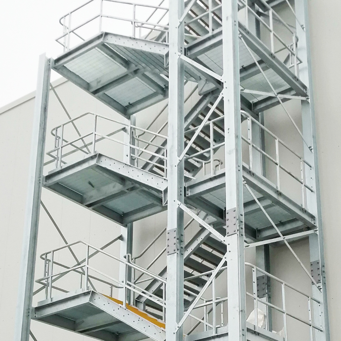 Peter Marshall stairs at Ocado customer fulfilment centre