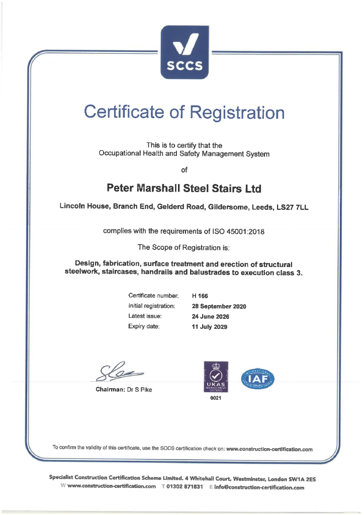 BS EN ISO 45001 – Occupational Health and Safety Management System