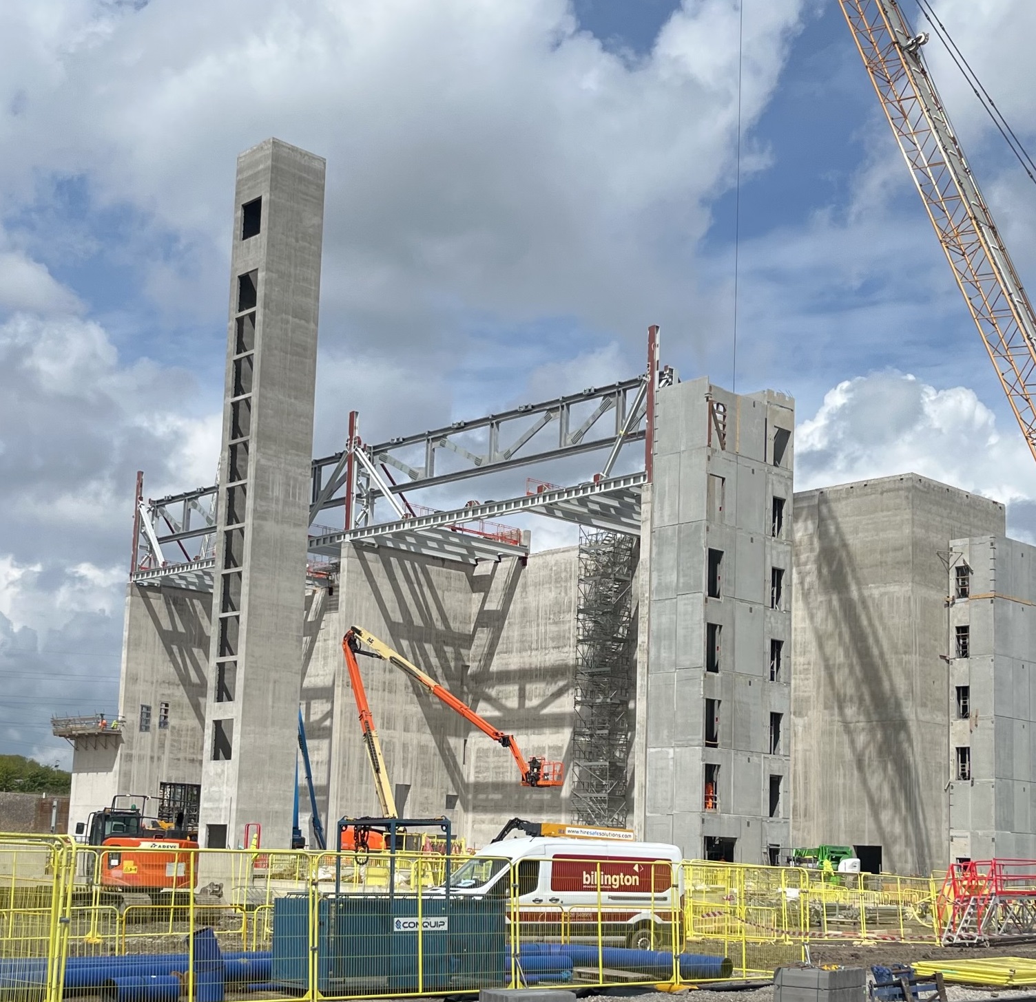 industrial stairs at Skelton Grange EFW power plant