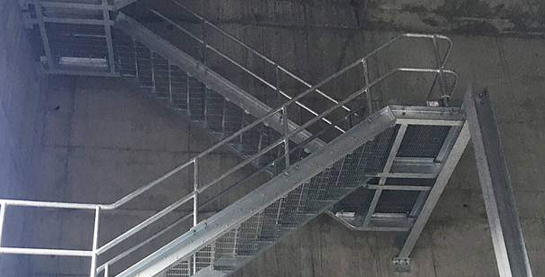 Bardon hill quarry steel stairs